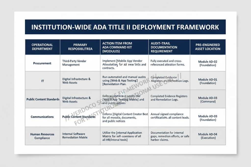 VerdoCo ADA Title II Command Kit