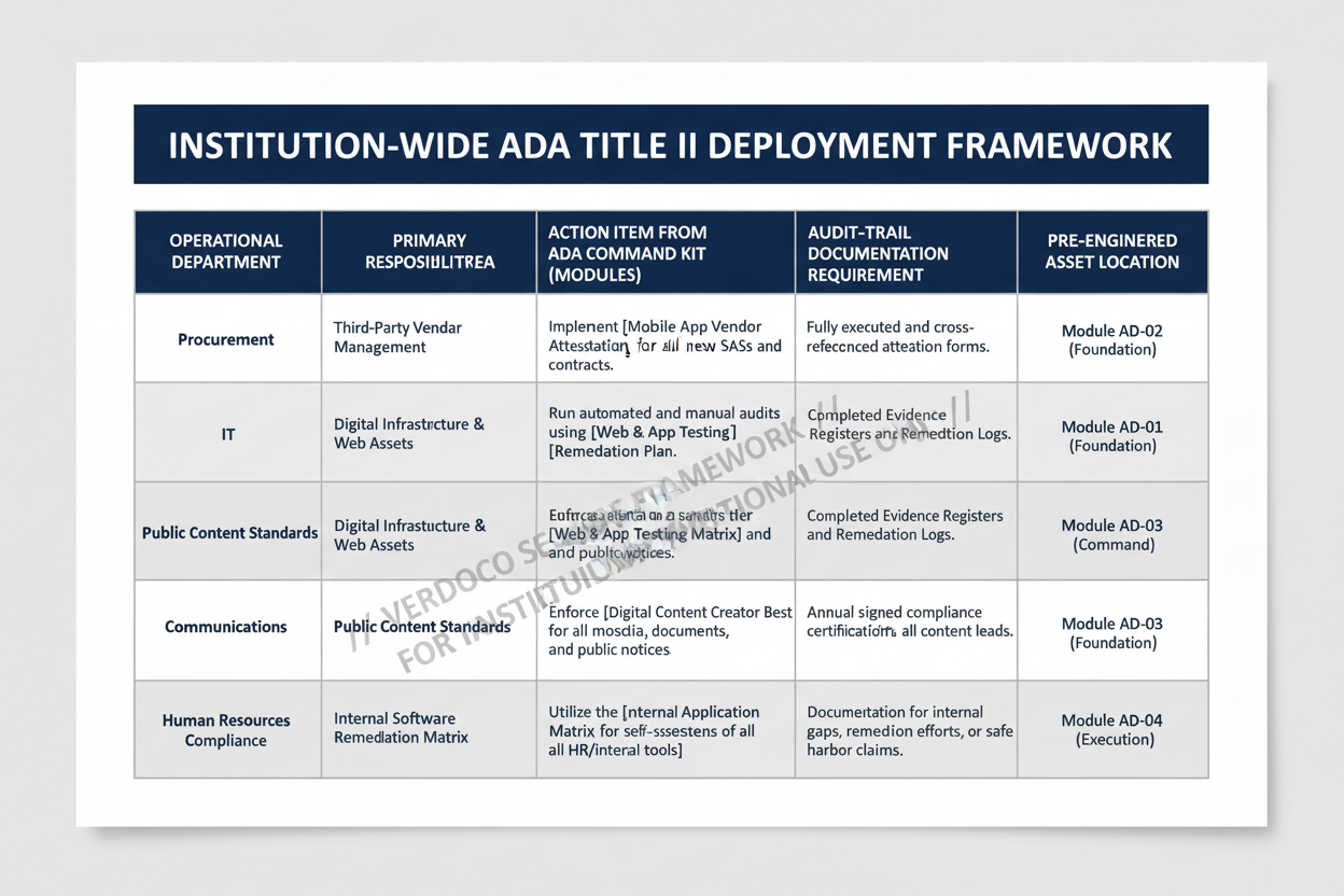 VerdoCo ADA Title II Command Kit